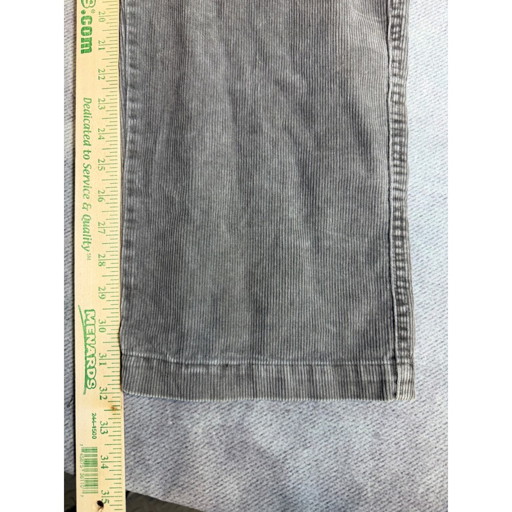 Arizona Jean Co Mens Gray Corduroy Cargo Pants Loose Fit 30x32 Workwear Utility - Picture 5 of 7